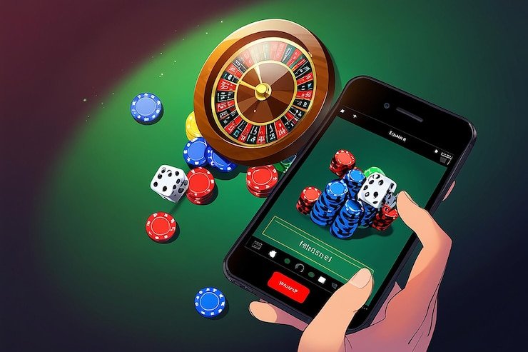 Pengguna memantau progres poin reward dengan senyuman puas